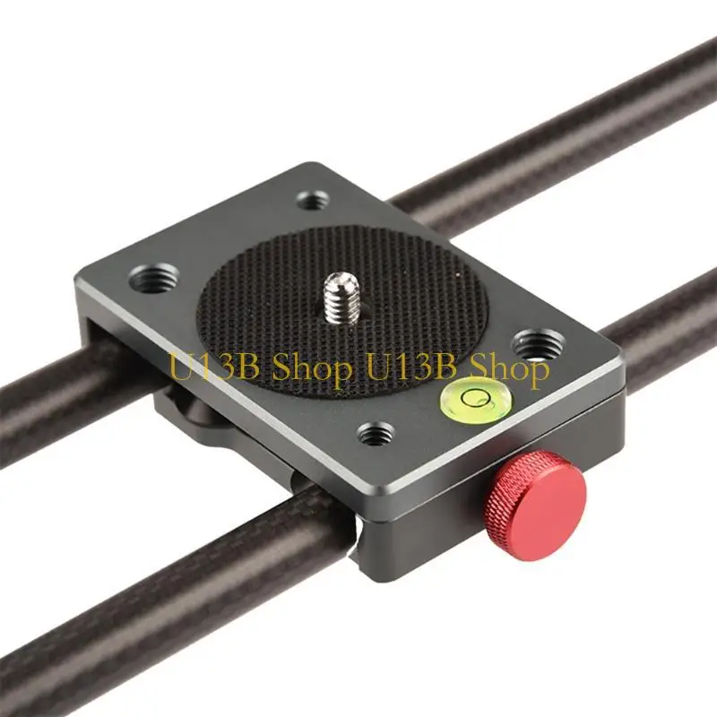 U13B Aluminum Alloy Video Camera Slider Great Compatibility 1/4 Inches Screw Mount Camera Slider Fine Tuning Damping Locking