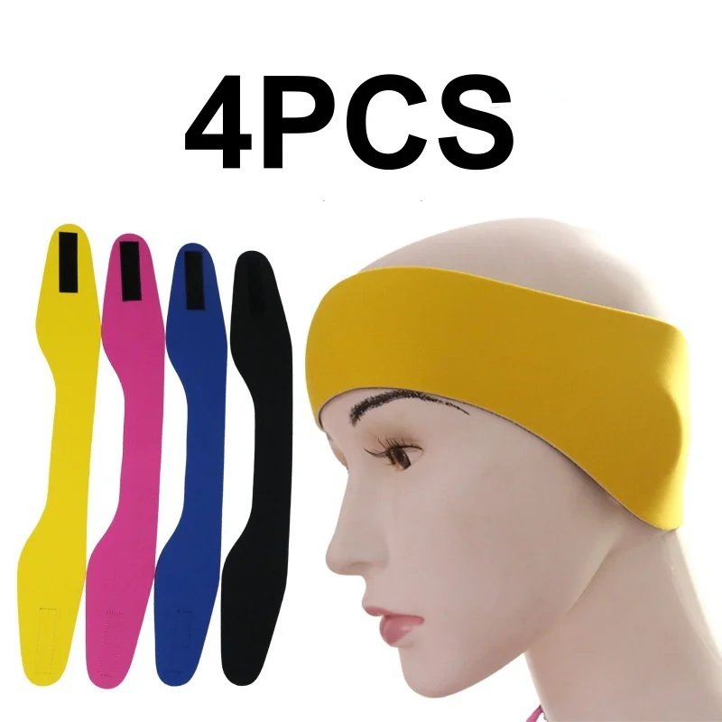 

Многоцветная повязка на голову для плавания, защитный чехол для ушей, повязка на голову для плавания для детей, взрослых, мужчин, женщин, беруши в