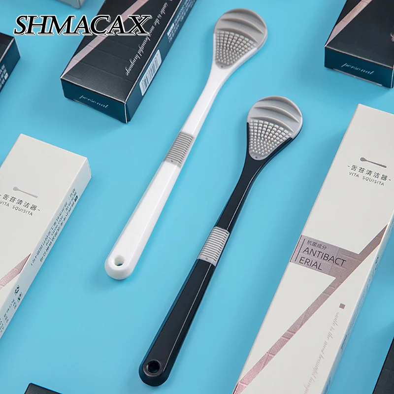 Double Side Tongue Cleaner Brush For Tongue Cleaning Oral Hygiene Tools Tongue Scraper Toothbrush Fresh Breath