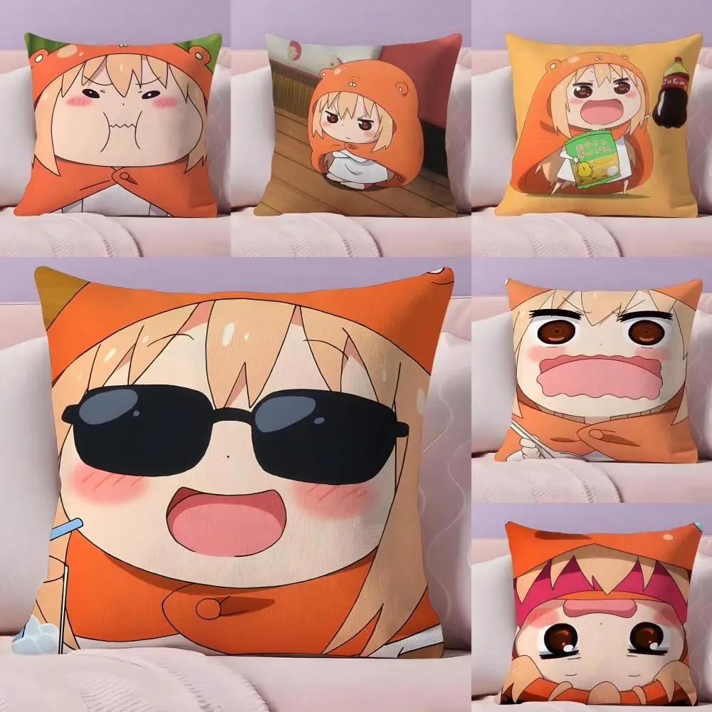 H-himouto U-umaru-chan Anime Pillow Case Pillow Case Plush Fabric Soft Double Sided Print Home Sofa High Quality Cushion