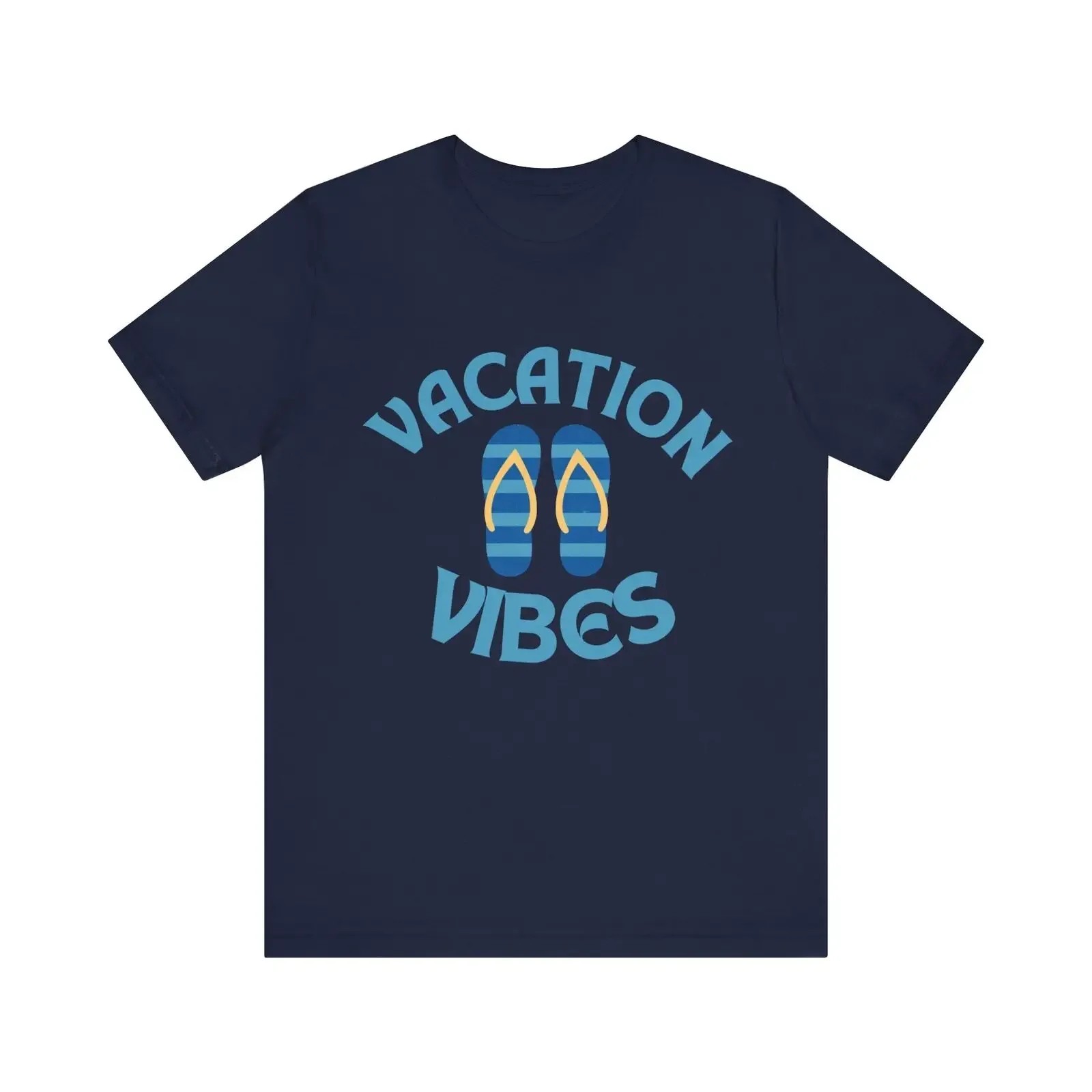 Vacation Vibes With Flip Flops Cute T-Shirt Relaxing Vacation Time Off