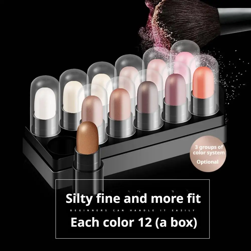 12색 방수 아이섀도우 펜슬 세트-오래 지속되는, 글리터 쉬머 아이섀도우 펜(하이라이터 스틱 포함)-완벽한 눈 화장