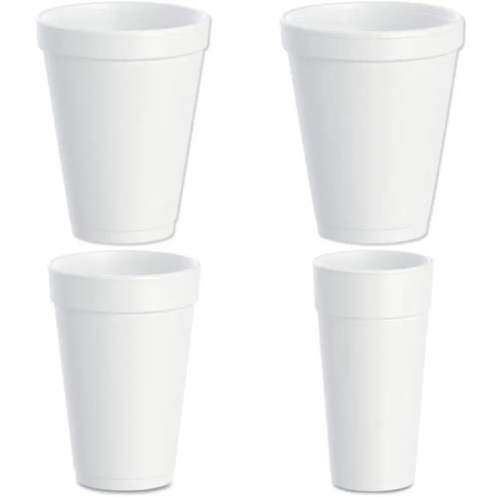 

Изолированные чашки из пенопласта, 12 унций, белые, упаковка из 1000 шт. для кофе и напитков, многоразовые и экологически чистые.