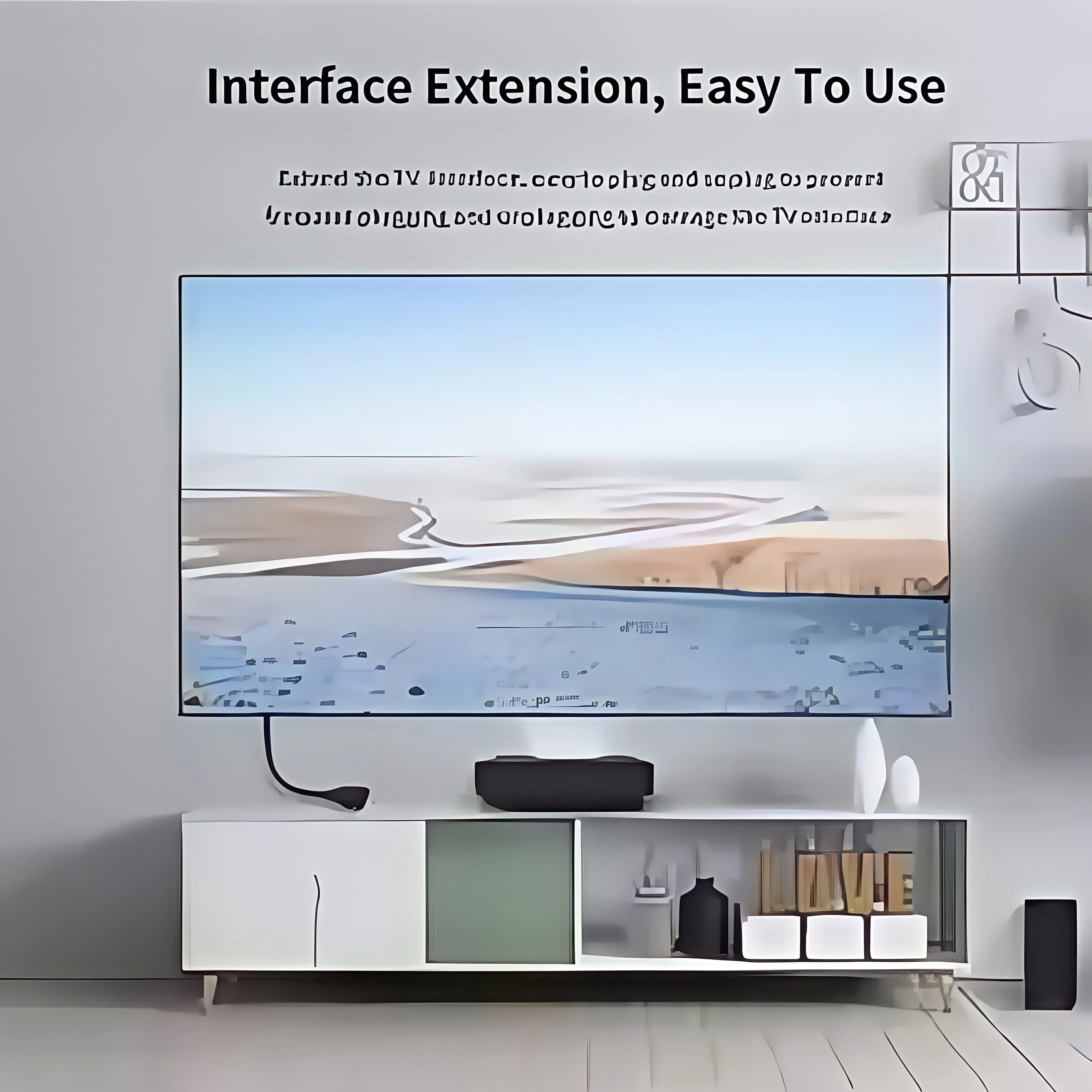 كابل تمديد HDR HDMI 2.0 4K 60 هرتز (ذكر إلى أنثى) - سلك تمديد HDMI عالي السرعة لأجهزة PS5، سلسلة Xbox X/S، PC، شاشة، HDTV
