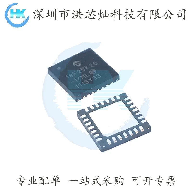 18F25K20-I/ML PIC18F25K20-I/ML IC QFN-28  Original, in stock. Power IC