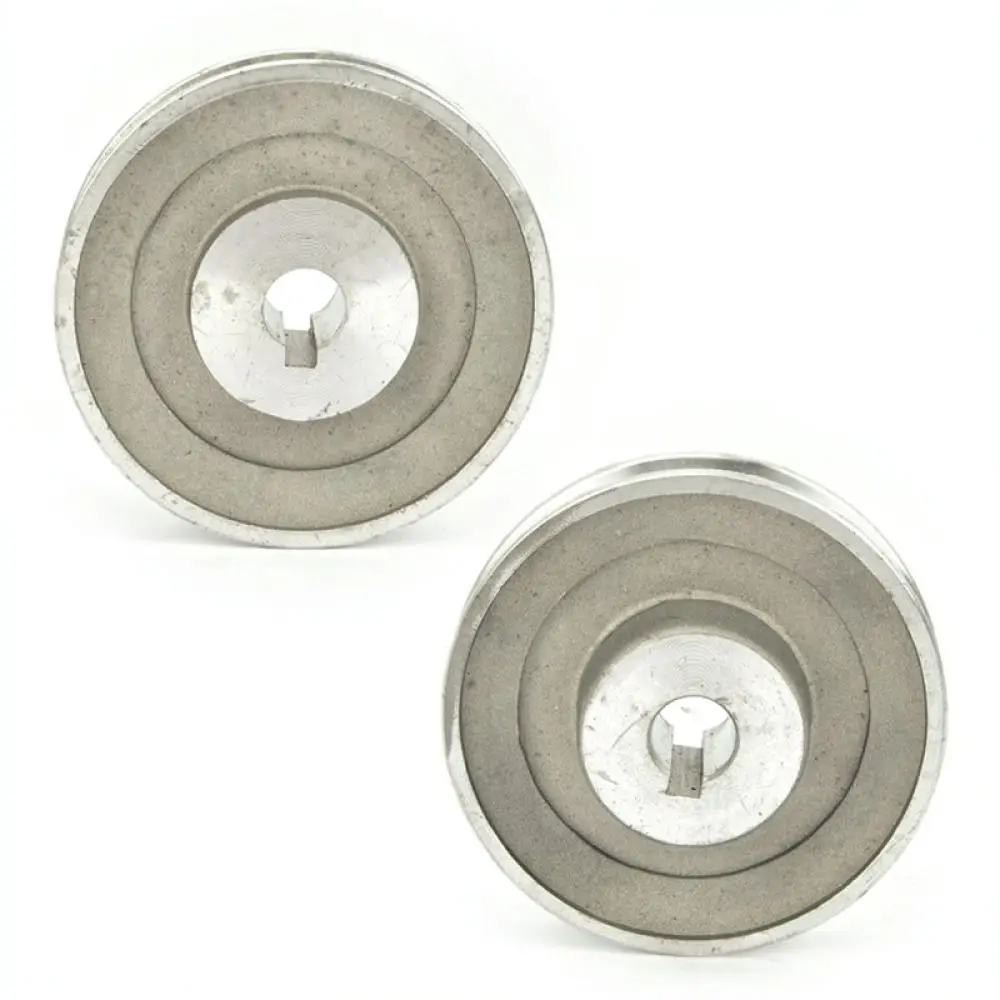 2065 Air Compressor Pump Pulley Replacement Part Aluminum Flywheel Double Cylinder Head Single Groove Belt Drive Durable Unit