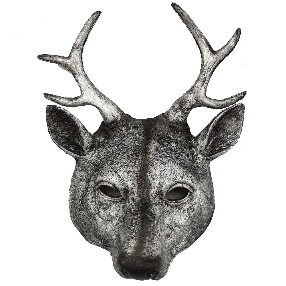 

Mask Christmas Cosplay Pros Costume Eye Mask Party Supplies Animal Mask Deer Head Mask Kabuki Kitsune Mask Halloween Mask