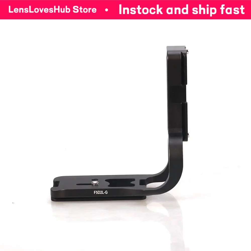 Camera L-bracket for Canon EOS 5D Mark II 5DII 5D2 DSLR Camera w/ Battery Grip Arca Compatible L Plate camera grip