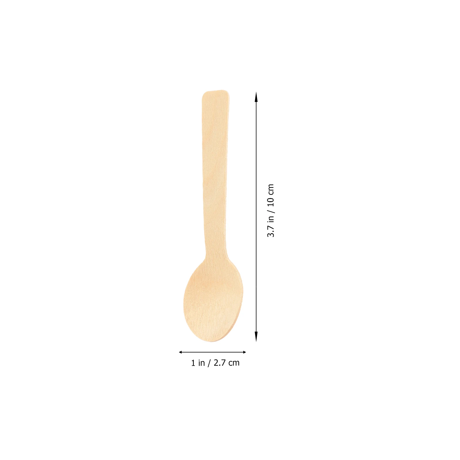 

100pcs Bamboo Cake Spoons Ice Cream Dessert Spoon Stirring Mini Serving Tablespoons For Home Kitchen Restaurant Use Small