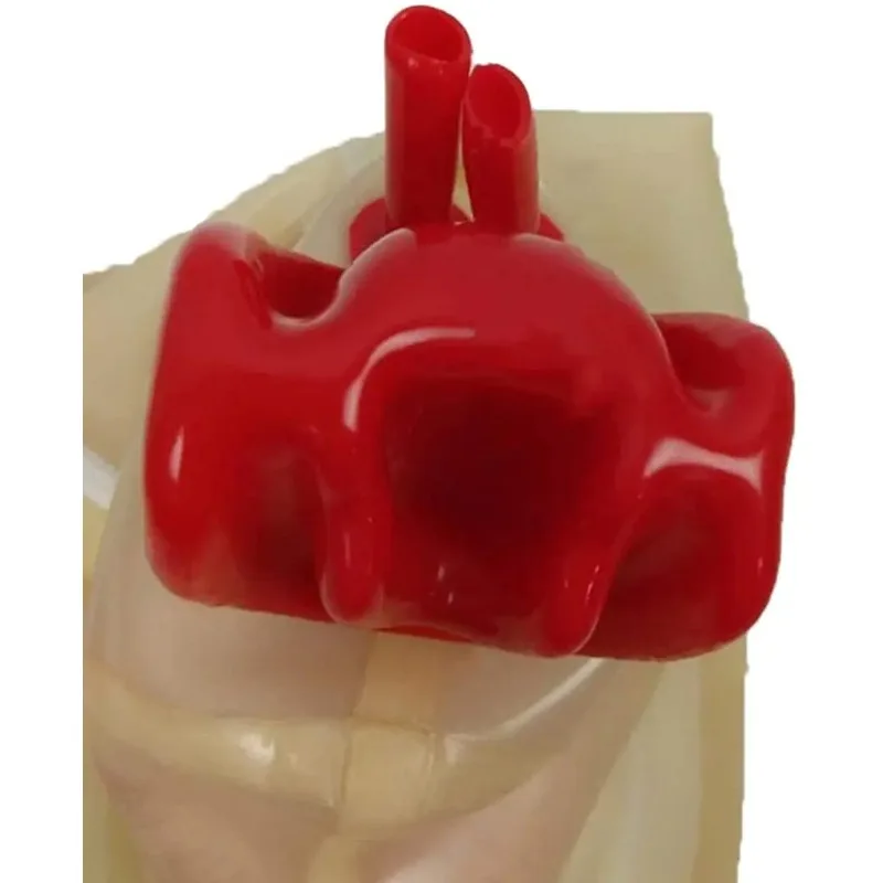 

Latex Hood Attached Mouthpiece and Nose Tube Transparent Adults Rubber Mask