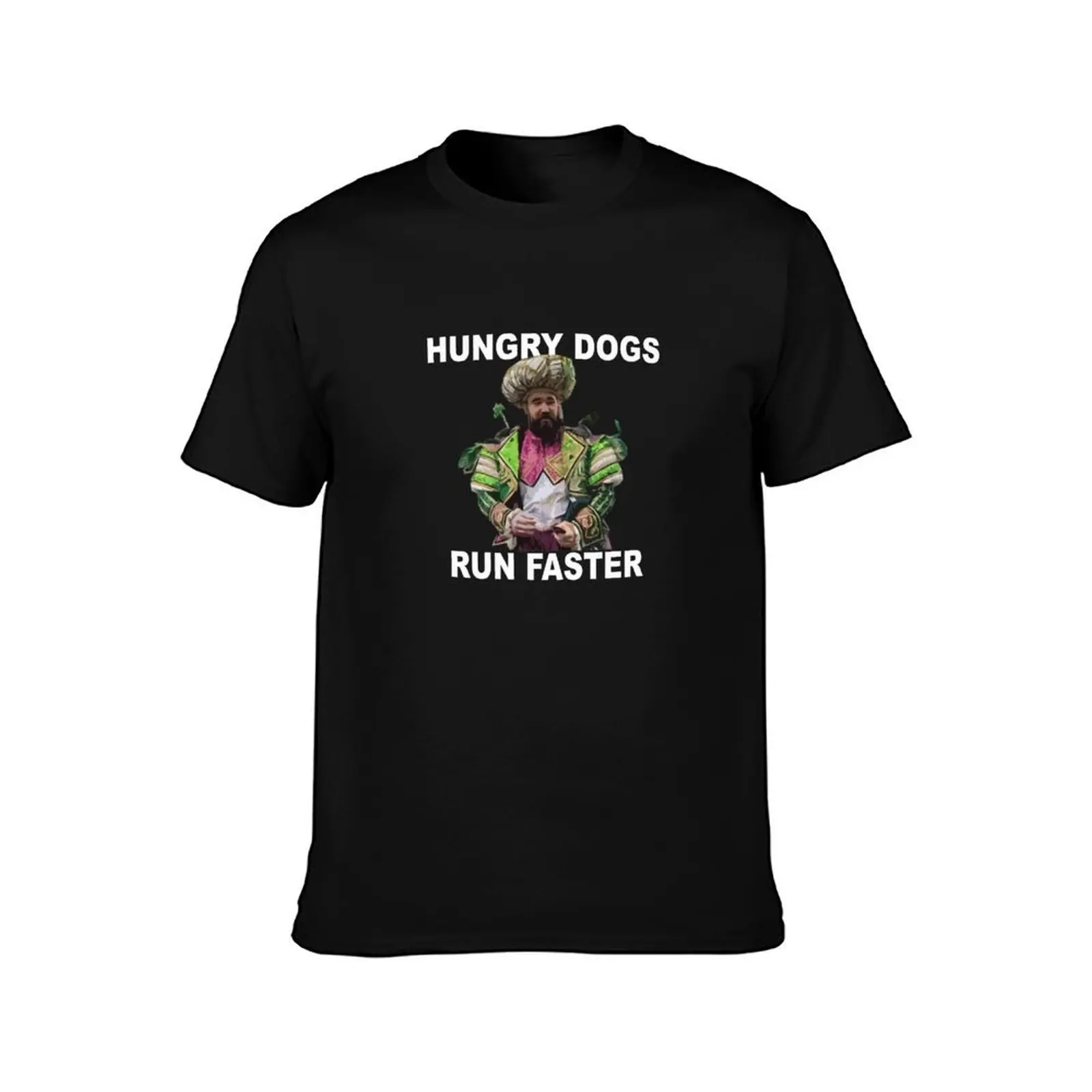 Hungry Dogs Run Faster T-Shirt Minimalist Casual Short Sleeve Top T-Shirt