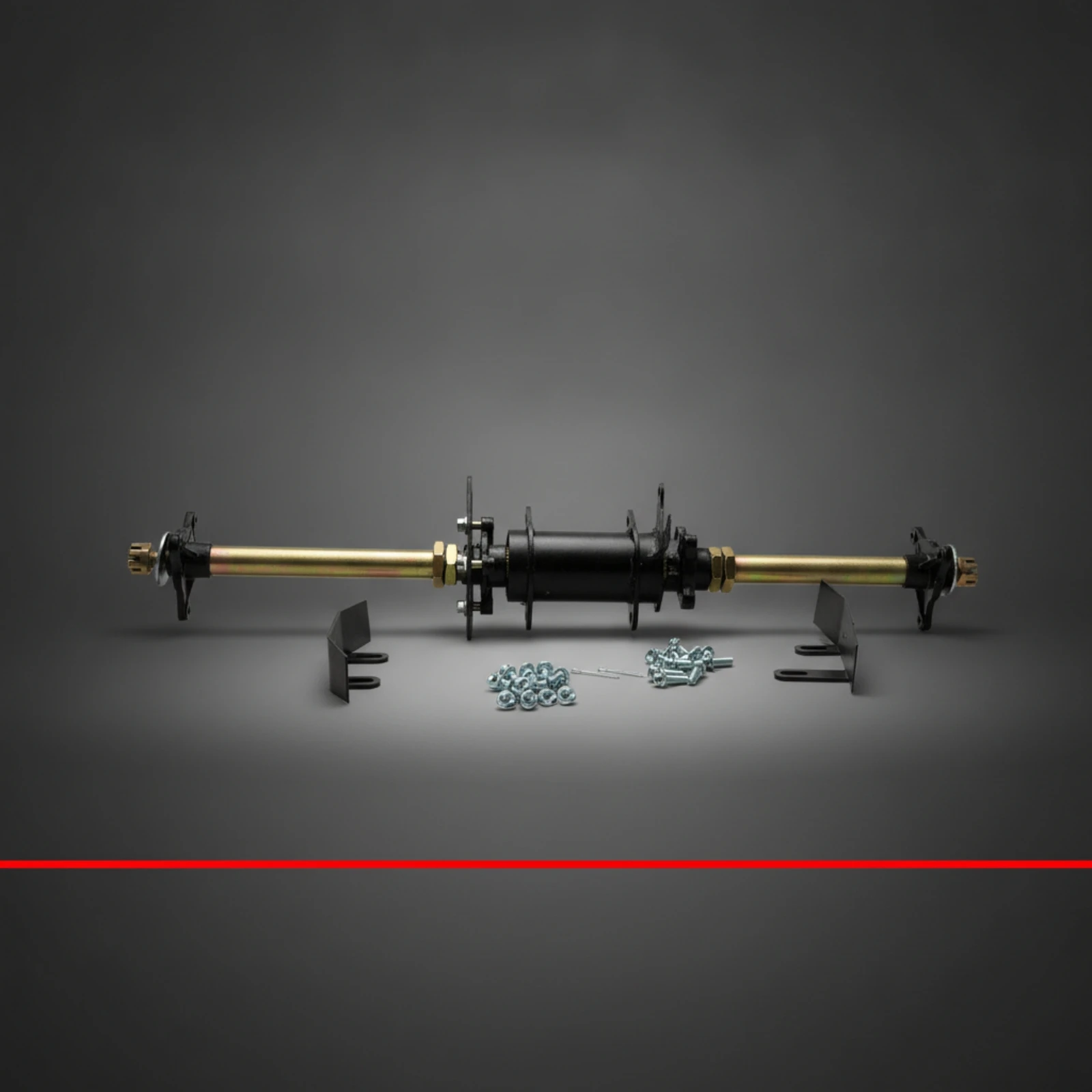 Rear Axle Assembly Kit Reinforced Go Kart Rear Axle Kit Heavy-Duty Industrial for Builders, Custom Builds, Workshop