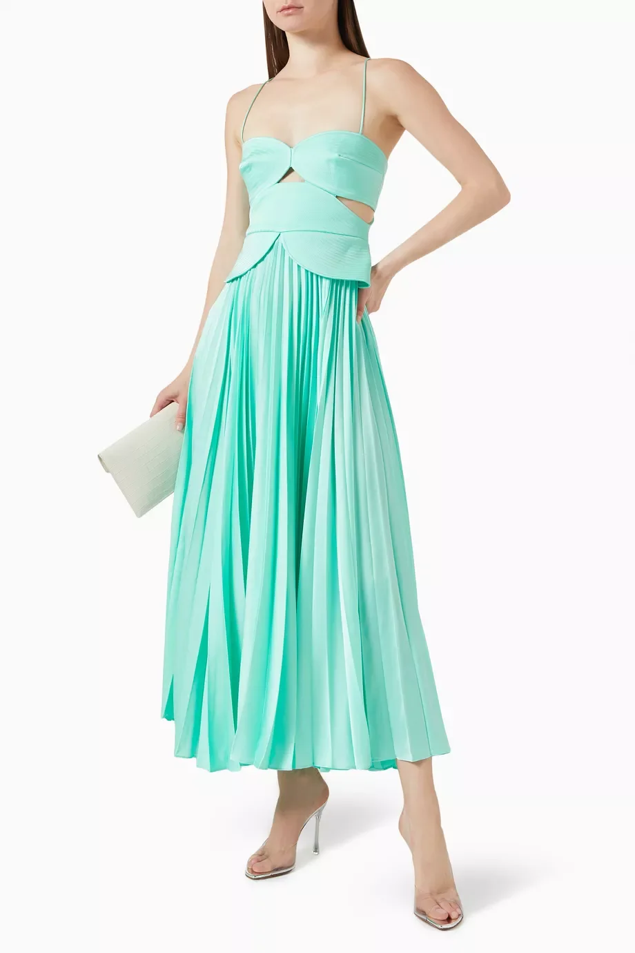 2024 Sexy Prom Dresses with Slit Camisole Party Dress Ankle Length Satin Open back design Formal Evening Gowns