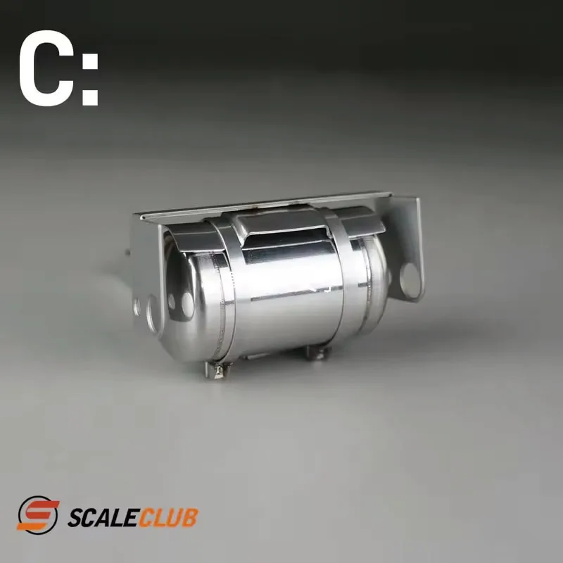 1/14 RC Toy Truck Metal Gas Air Tank Uniwersalne części do Tamiya 1/14 RC Tractor Truck Akcesoria SCALECLUB HQG-TY-1