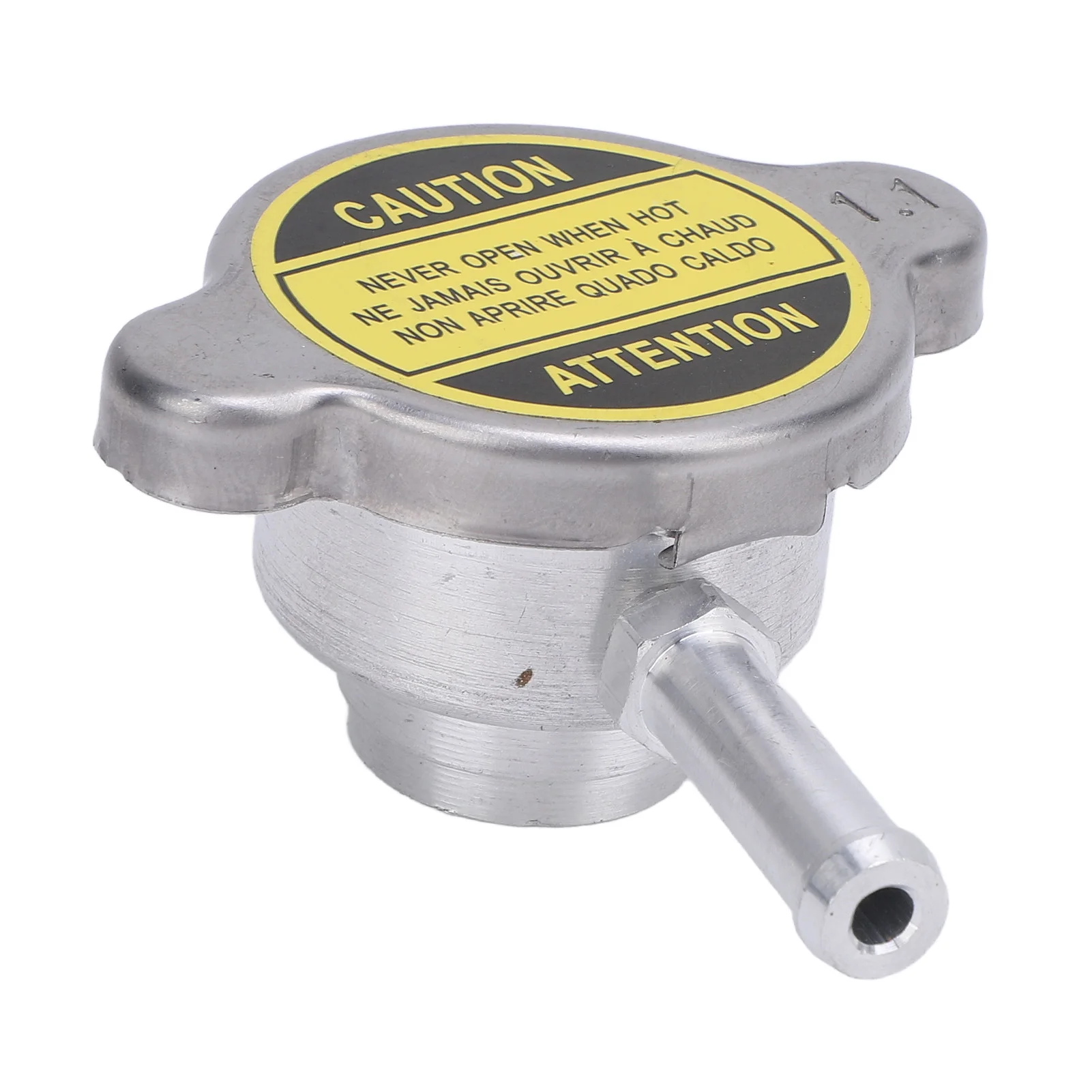 Weld On Radiator Filler Neck With 1.1Bar Radiator Cap Aluminum Alloy 30mm High Performance Cooling System for Most Cars