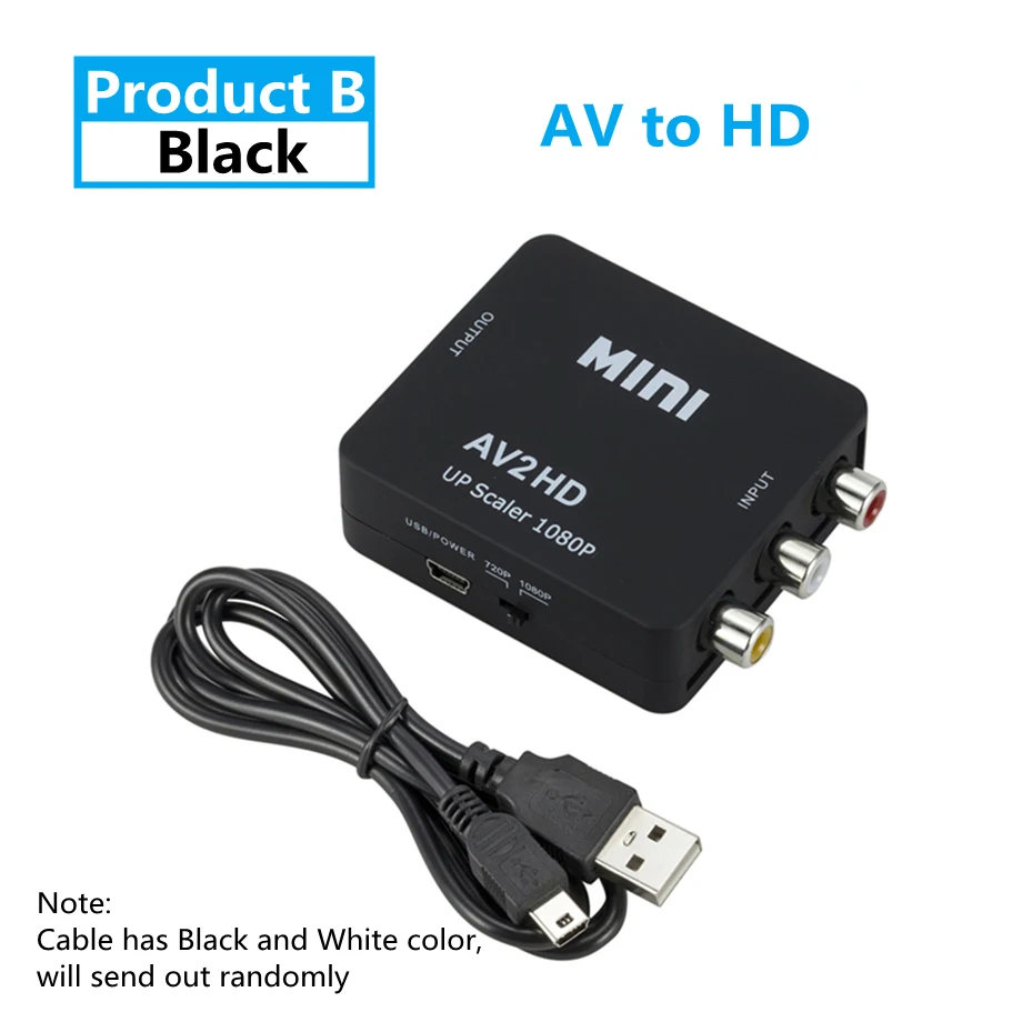 HDMI-kompatibel RCA AV/CVSB L/R Video zu HDMI-kompatibel AV Scaler Adapter HD Video konverter Box Full HD 1080P Unterstützung NTSC PAL