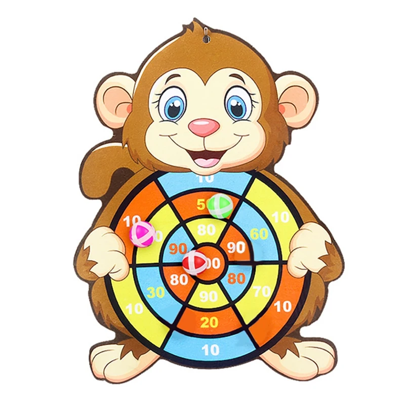 2023 Hot-Toy Sports Double Sided Dart Board Fortarget Sucker Sticky Ball Gamesfor Boys Girls Teen Gifts Christmas Birthday