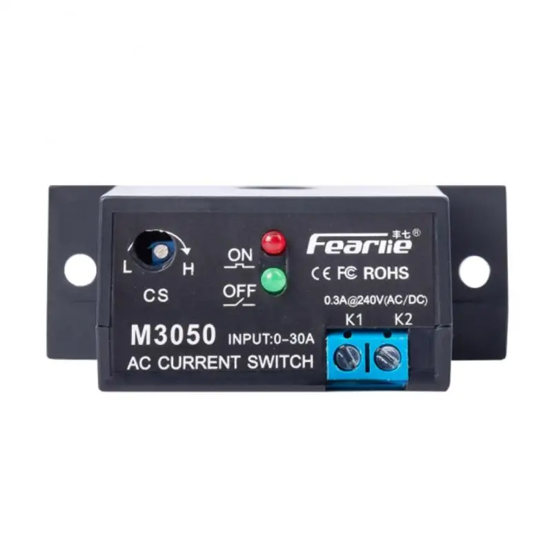 Smart Current Detection Switch 0.2-30A Induction Relay AC Linkage Device PLC Signal Over Limit Closed Ac Mutual Inductor