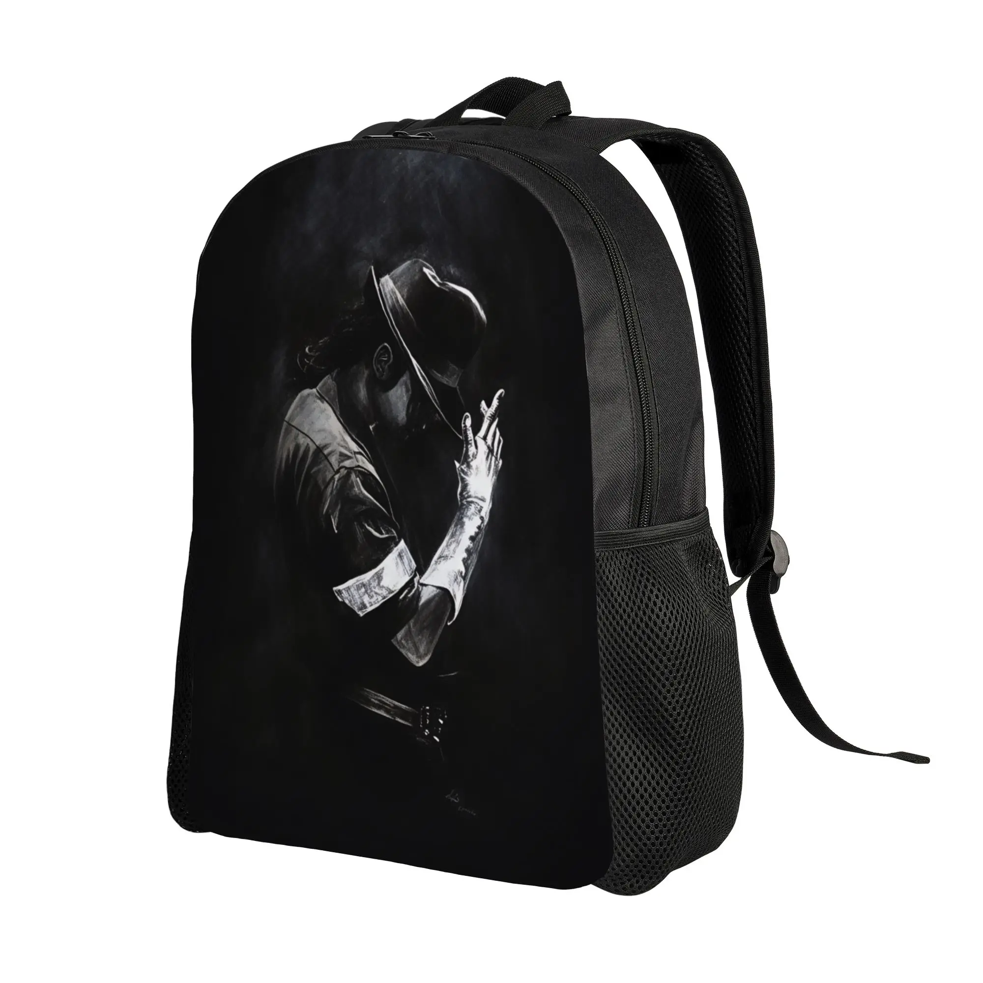 Michael MJ Backpack Unisex  Breathable Backpacks Polyester Funny School Bags Travel Designer Rucksack