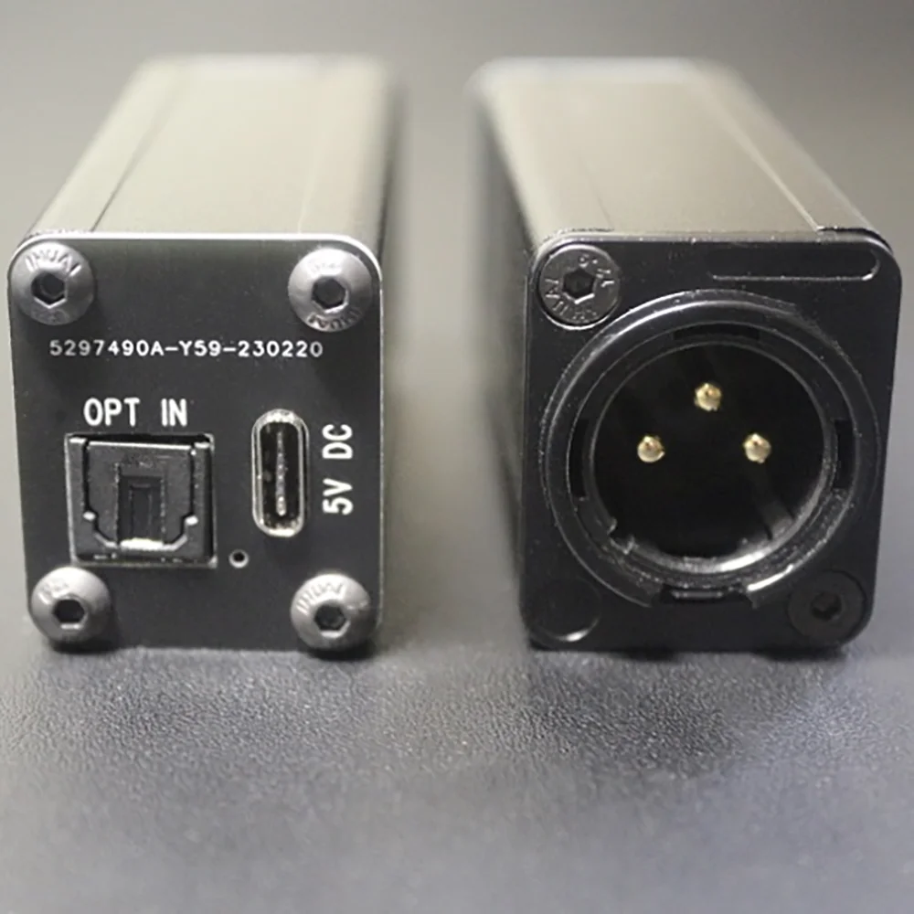 Imagem -02 - Transformador de Isolamento de Fibra Óptica e Coaxial Sinal Digital Entrada Aes para Saída de Fibra Coaxial Usb Fonte de Alimentação 5v