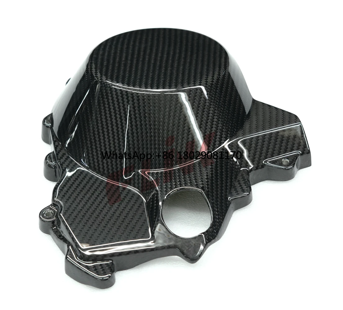 100% Real Carbon Fiber Engine Cover Piece for KAWASAKI Ninja H2 SX 2018+