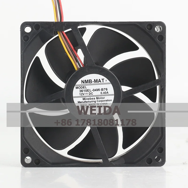 

Case fan 3610EL-04W-B76 NMB-MAT 4300rpm 9025 DC12V 0.40A 4-wire cooling fan 9cm 90 x 90 x 25MM