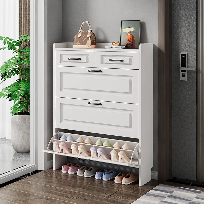 

Storage Multilayer Shoe Cabinets Wood Ritating Ultra Thin Space Saving Shoe Rack Dorm Balcony Meuble A Chaussure Home Furniture