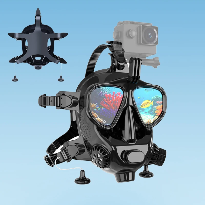 Diving Mask Water Sports Products Snorkel Full Face Mask Panoramic View Snorkeling New Professional Waterproof Diving Equipment