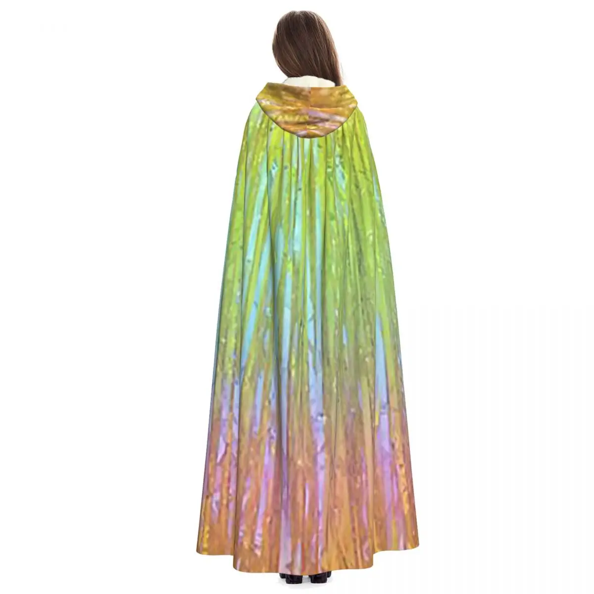 祝うロングフード付きマント魔女中世コスチュームコスプレケープハロウィンコート大人ユニセックス