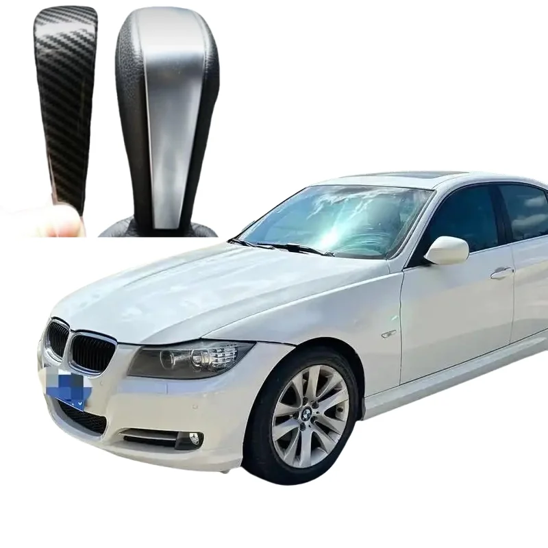 

Для BMW 3 серии E91 E90 E92 E93 2006-2012 ABS углеродное волокно автомобильные аксессуары наклейка ручного тормоза ручка переключения передач крышка тюнинг
