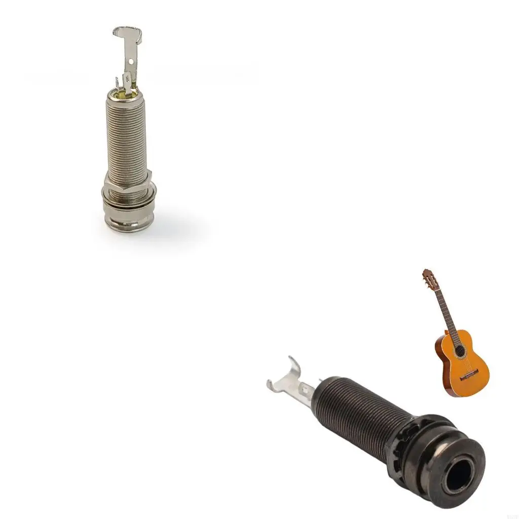 

Durability Metal Guitar Output Jacks with 4 Poles Terminal Multiple Connection Stereo for Instrument Upgrades W89F