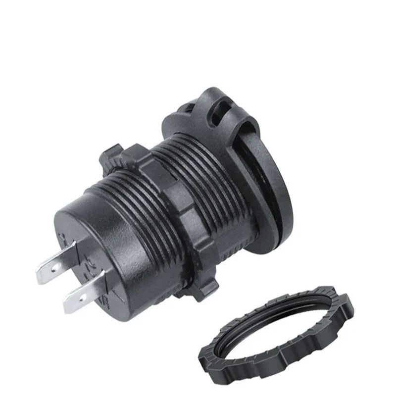 PD 3.1A Dual USB Charger with LED Light Motorcycle Car Charger Power Socket Cigarette Lighter Waterproof for Car Truck ATV Boat
