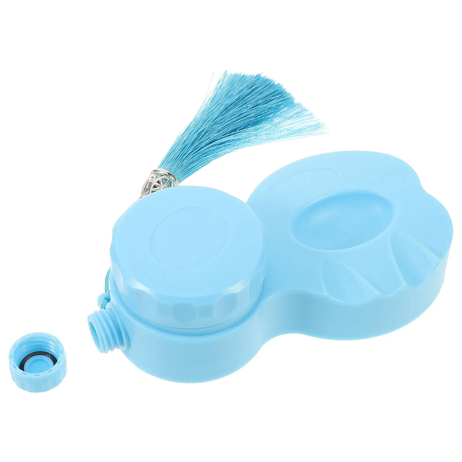 Plastic Portable Inkslab Covered Inkstone Grinding Ink Preserve Calligraphy Painting Ink Well Dish for Writing Drawing