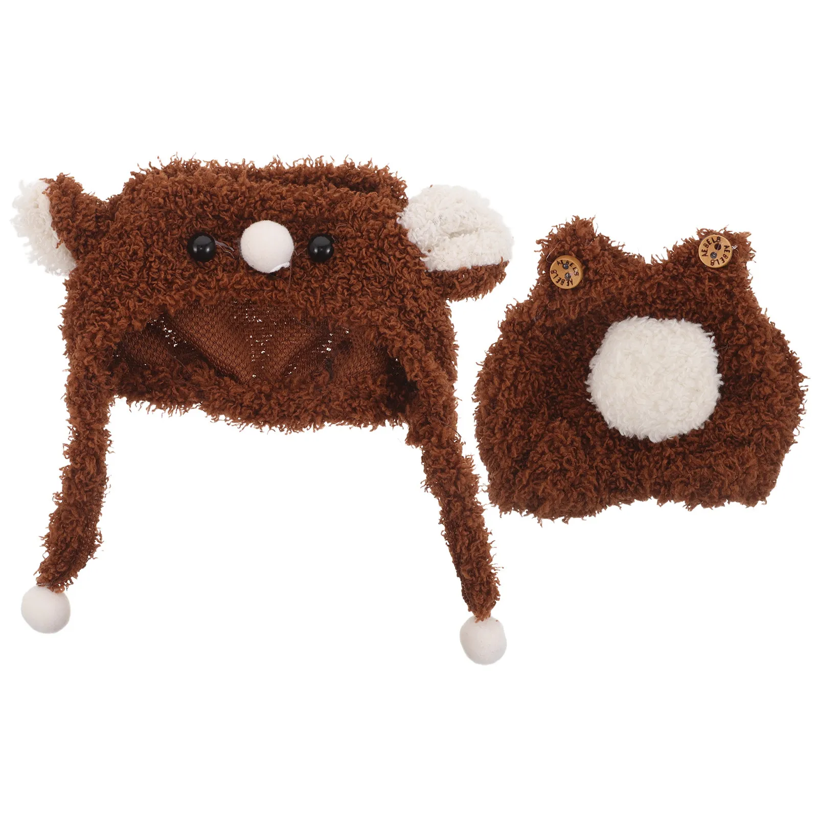 

1Set Bear Clothes Outfit Soft Hood Hat Jumpsuit for 17Cm Miniature Cute Dress Up Accessories Cute Bear Costume Wardrobe