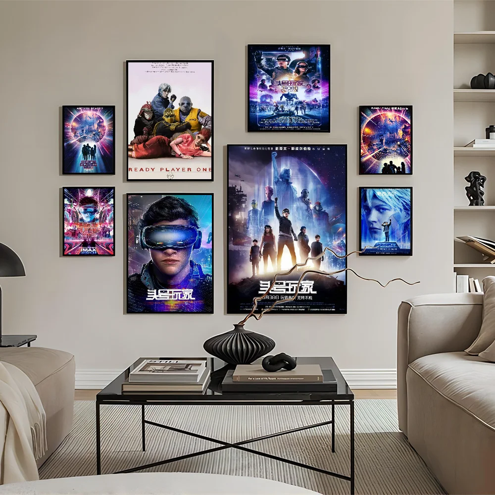 

Ready Player One Movie Sticky Posters Vintage Room Home Bar Cafe Decor Room Wall Decor