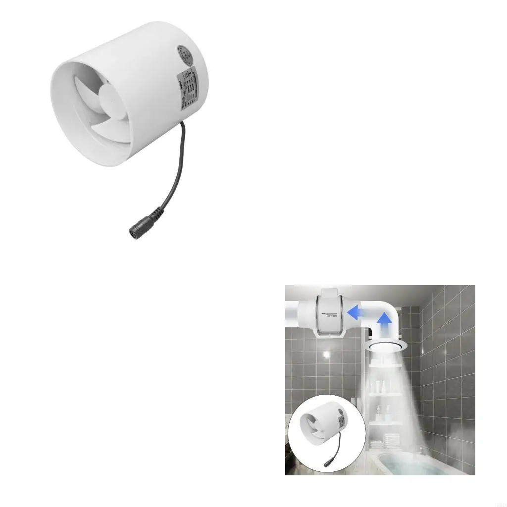 

4 -дюймовый вентиляционный вентилятор вентилятора воздушного вентилятора с низким уровнем шума для дым и загрязняющих вена