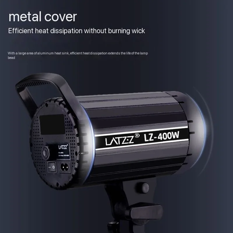 LATZZ 300w 400w Live Fill light LED Light 5600K 7.4V Professional Studio Video Light For Outdoor Shooting Live Short Video