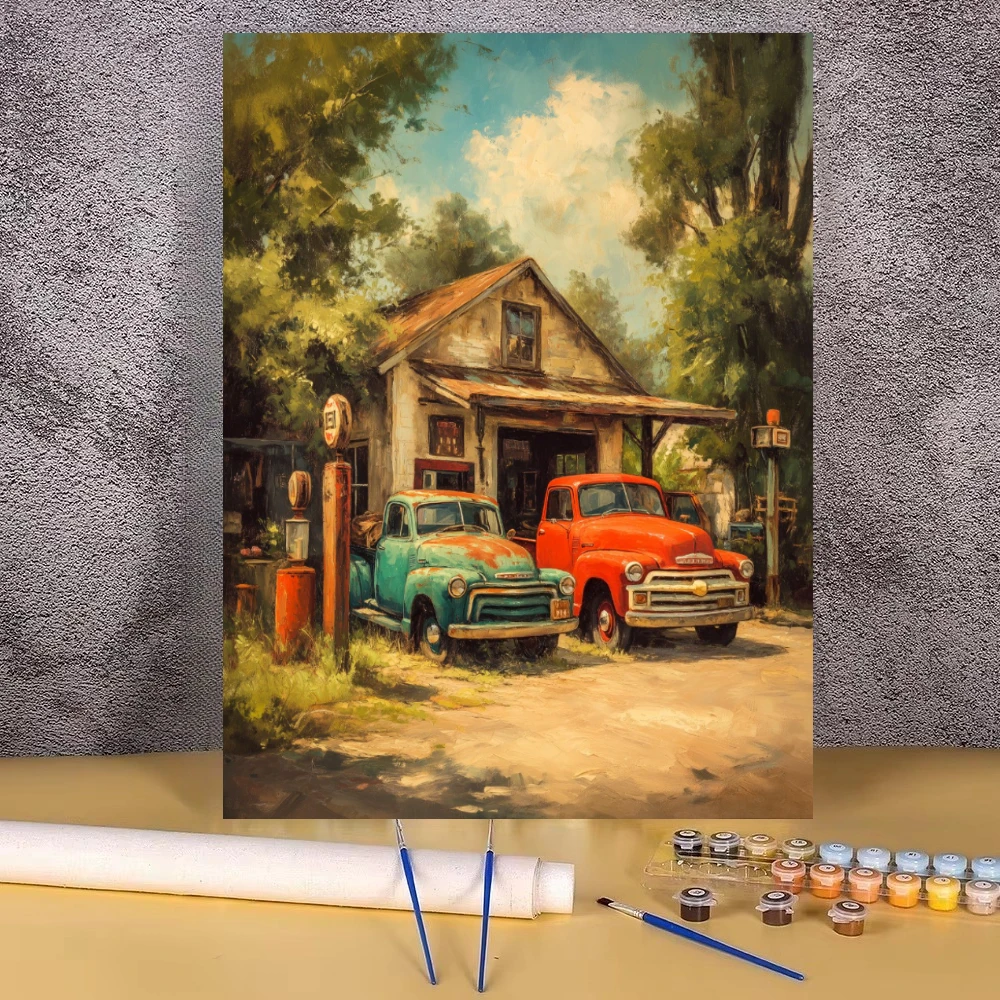pintura-a-Oleo-vintage-rustica-de-caminhoes-de-posto-de-gasolina-por-numero-diy-decoracao-de-parede-para-sala-de-estar-quarto-decoracao-de-casa-presente-sem-moldura