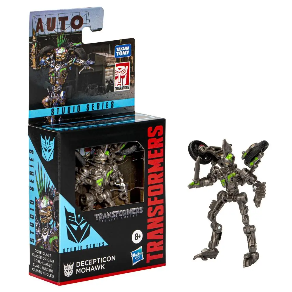 Original Transformers Toys Studio Series Core The Last Knight Decepticon Mohawk, figura de acción de conversión de 3,5 pulgadas