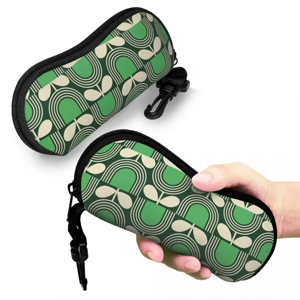 

Custom Striped Tulip Print Sunglasses Soft Case Neoprene Zipper Orla Kiely Art Shell Eyeglass Case Protective Box For Glasses
