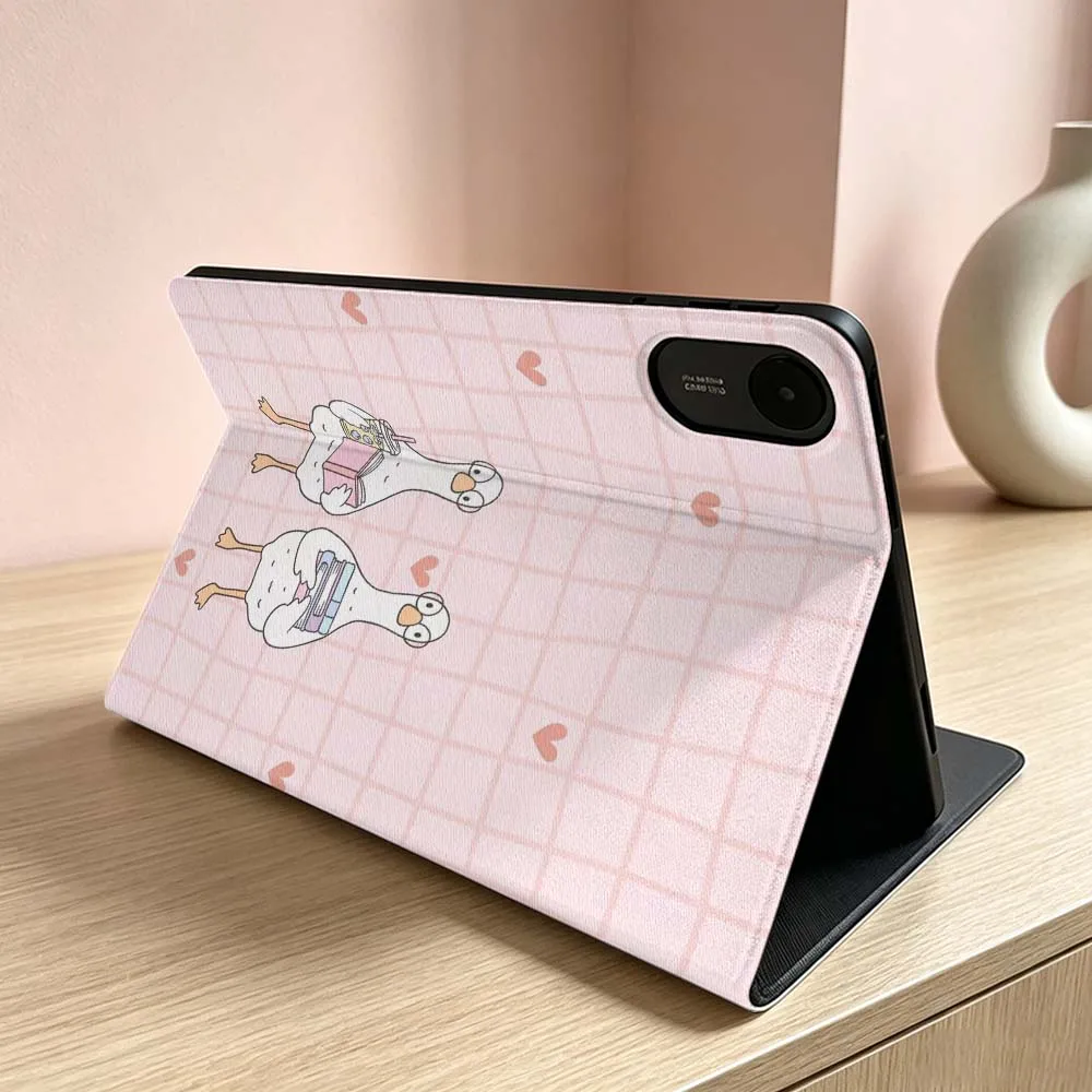 Art Duck Book Pattern Soft For Xiaomi Redmi Mi Pad 8 7 6 5 4 2 SE K Pro Max Ultra Poco Pad Inch Tablet Case