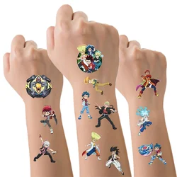 6PCS Disney beyblade Tattoo Stickers Waterproof Original Beyblade Burst Gyro Toys Sticker Birthday Party Supplies Decoration Kid