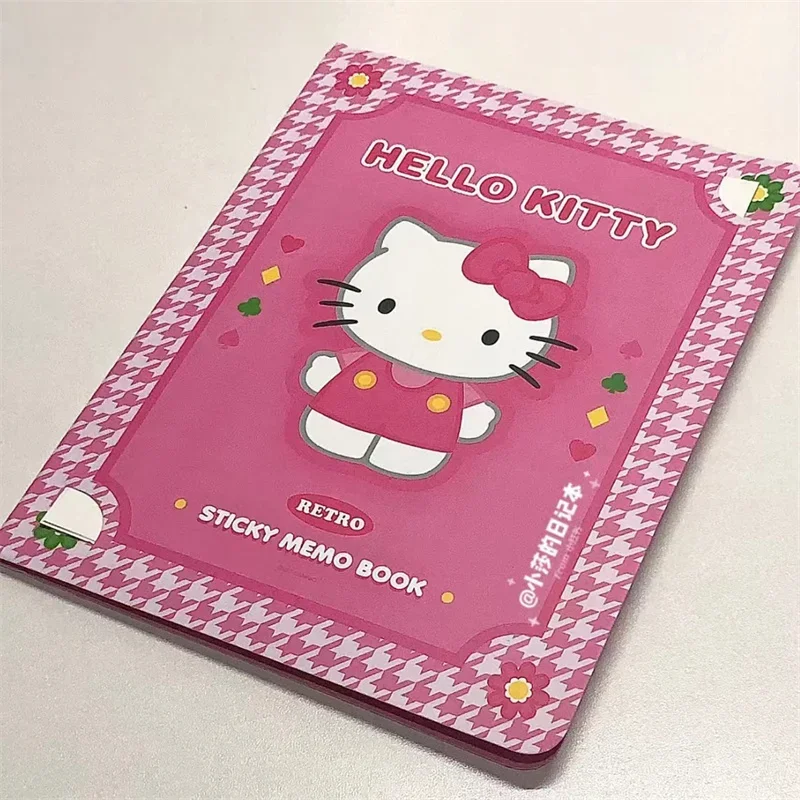 Kawaii Cartoon Hello Kitty Paste Sticky Note Mymelody Cinnamoroll Cute Kuromi Notebook Student School Office Stationery