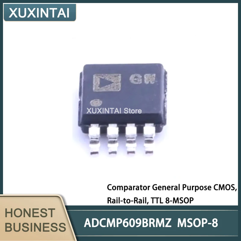 5Pcs/Lot New Original  ADCMP609BRMZ ADCMP609  Comparator General Purpose CMOS, Rail-to-Rail, TTL 8-MSOP