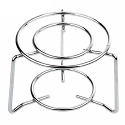 Behogar Stainless Steel Teapot Tea Pot Coffee Warmer Holder Stand Candle Alcohol Lamp Heating Stove Holder