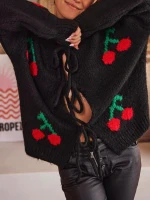 Cárdigan de manga larga con cuello redondo para mujer, ropa de otoño e invierno, decoración de botones, corte holgado, estilo de viaje, prendas de punto con frente abierto