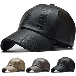 Unisex 1985 Imprinting Leather Baseball Caps Spring and Autumn Outdoor Adjustable Casual Hats Sunscreen Hat