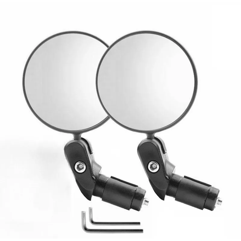 2PCS 360° Bike Mirror - Wide-Angle Rearview for MTB/Road/E-Bike, Shockproof Handlebar Mount Tool-Free Install