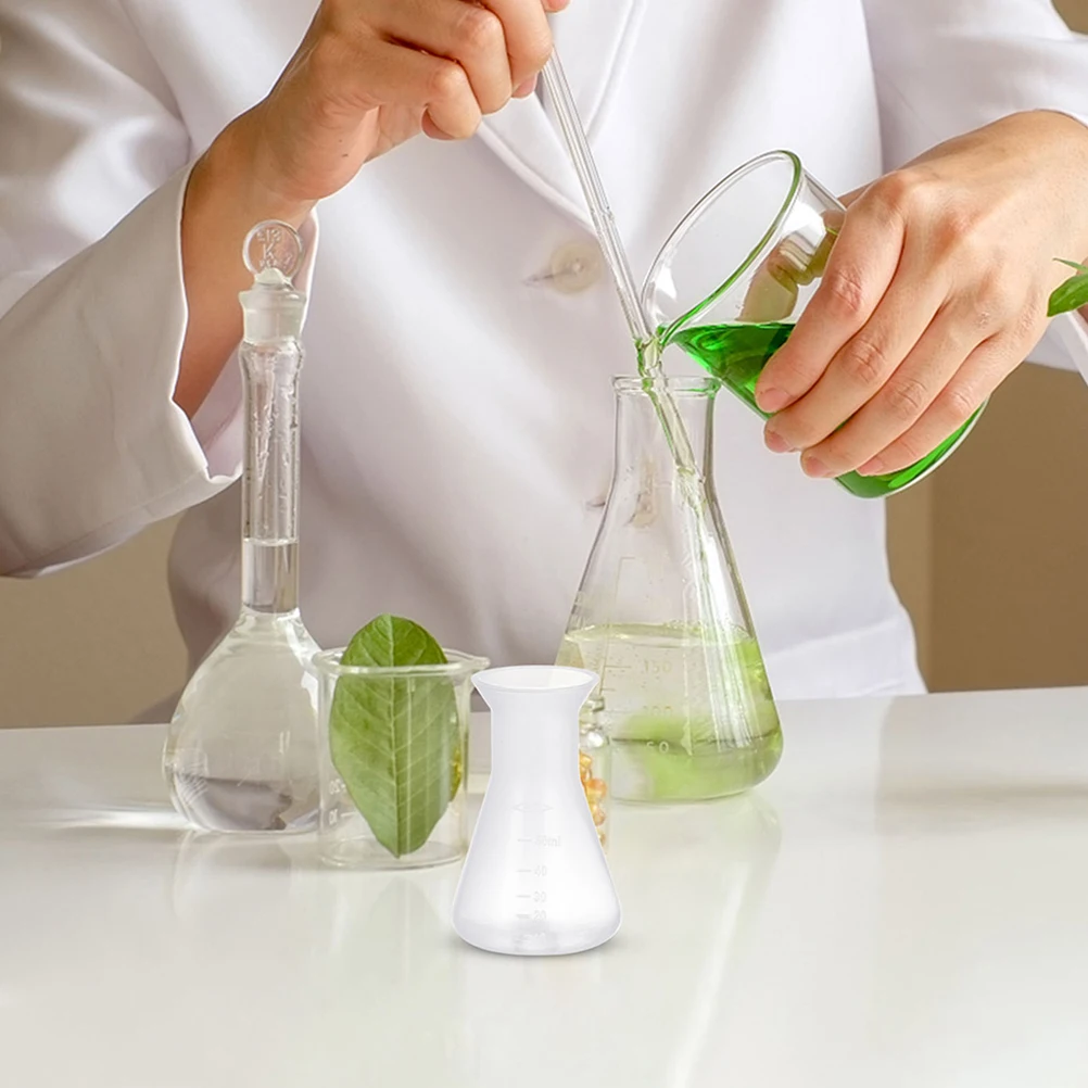 

6 Pcs Plastic Flask Chemistry Flasks Bulk Beakers for Science Experiments Vacuum