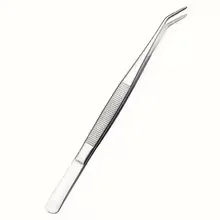 1/2pc Stainless Steel Nail Art Nippers Dental Cotton Tweezers Cotton Roll Filling Clip Pincers Forceps Medical Surgical
